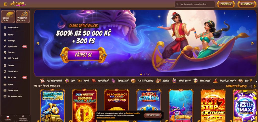 Alawin láká nové hráče na štědrý uvítací balíček až do výše 2 000 € a 300 free spinů